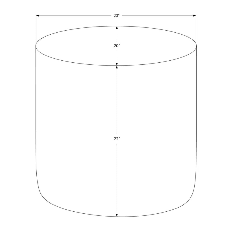  Monarch I 3907 22"H - Antique Gold Iron Metal Drum IMAGE 7