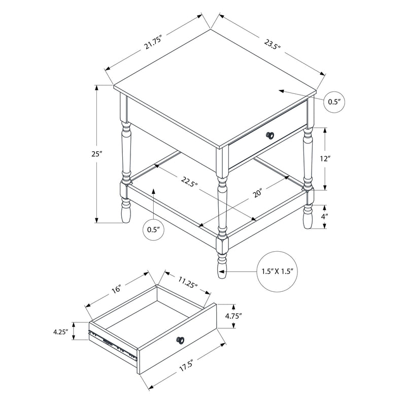  Monarch I 3976 25"H - Dark Walnut Veneer IMAGE 11