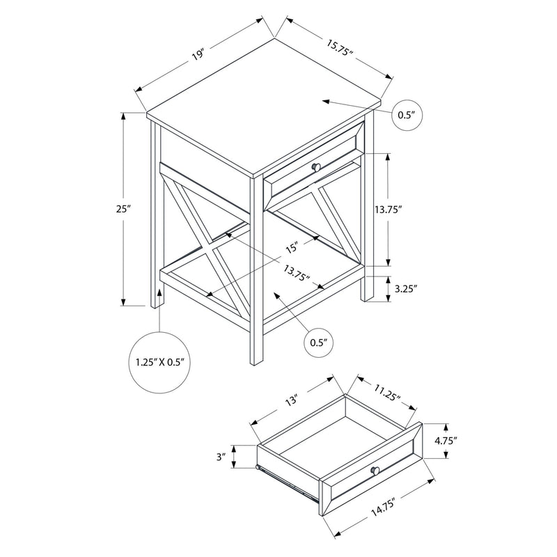  Monarch I 3986 25"H - Black Veneer IMAGE 4