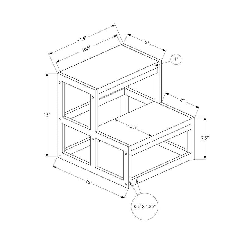 Monarch I 4000 2 Step Stool - Dark Taupe/Black Metal IMAGE 10