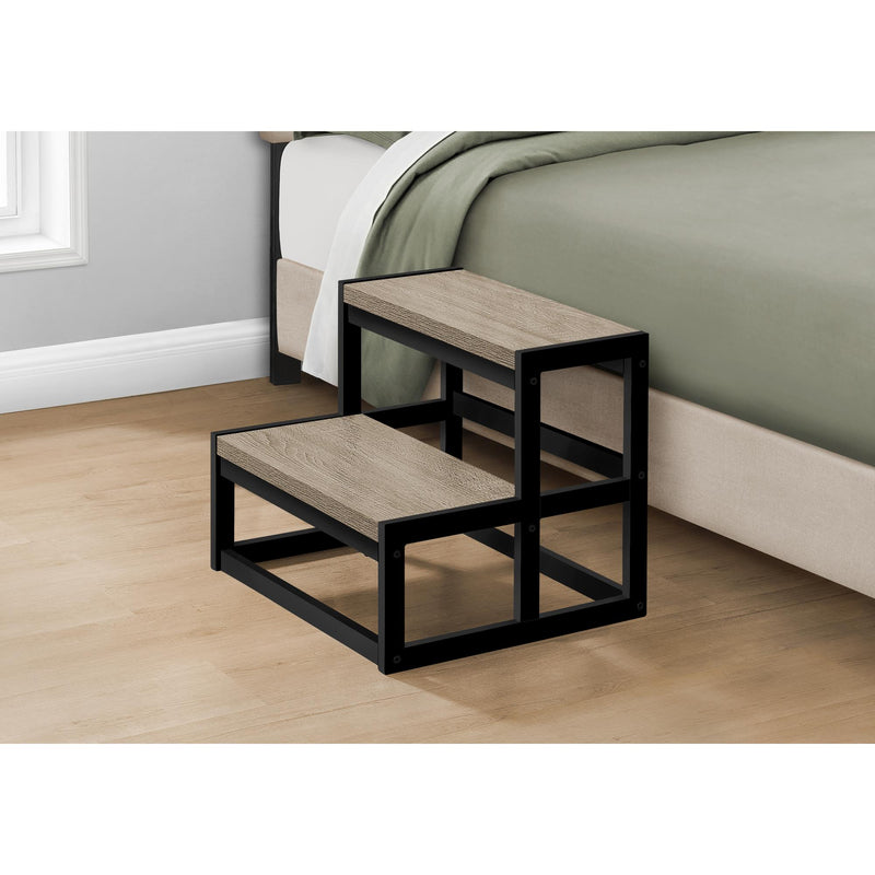 Monarch I 4000 2 Step Stool - Dark Taupe/Black Metal IMAGE 2