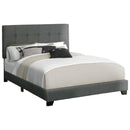  Monarch I 5803Q Queen Bed - Dark Grey Boucle Fabric IMAGE 2