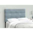  Monarch I 5919T Twin Bed - Steel Blue Velvet IMAGE 2