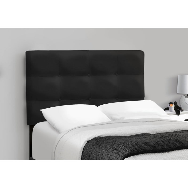  Monarch I 5924T Twin Bed - Black Velvet IMAGE 2