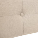  Monarch I 6041Q Queen Bed - Beige Linen with Chrome Metal Legs IMAGE 8