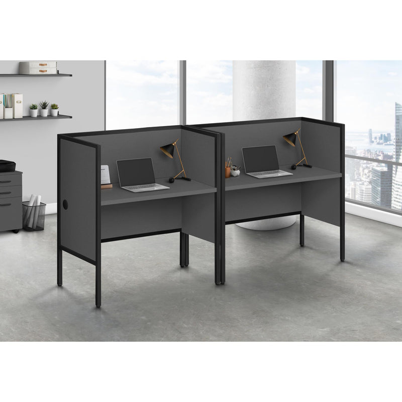  Monarch I 7734 48"L Office Cubicle - Grey/ Black IMAGE 2