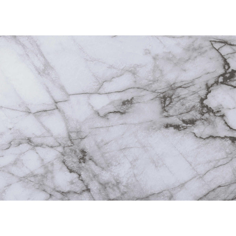  Monarch I 7892P 3Pcs Occasional Table Set - White Marble/Black Metal IMAGE 12