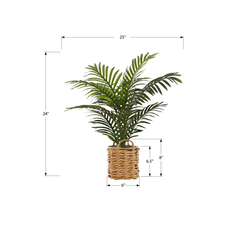  Monarch I 9503 24"H - Indoor Palm/8" Woven Basket IMAGE 6