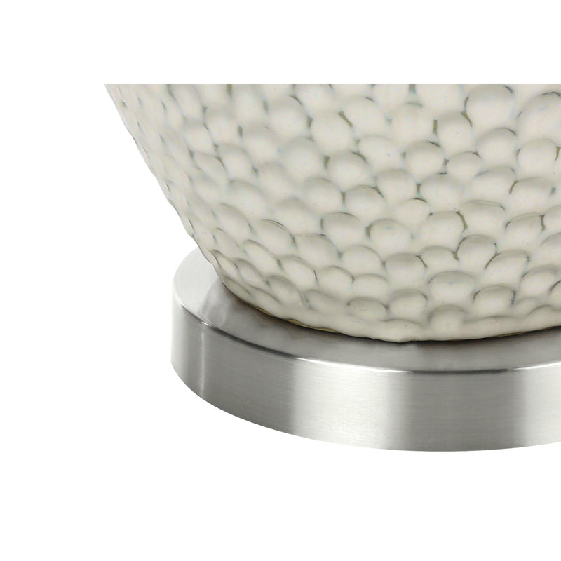  Monarch I 9607 28"H Table Lamp - Cream Ceramic/Ivory Shade IMAGE 5
