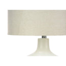  Monarch I 9608 25"H Table Lamp - Cream Ceramic/Ivory Shade IMAGE 4
