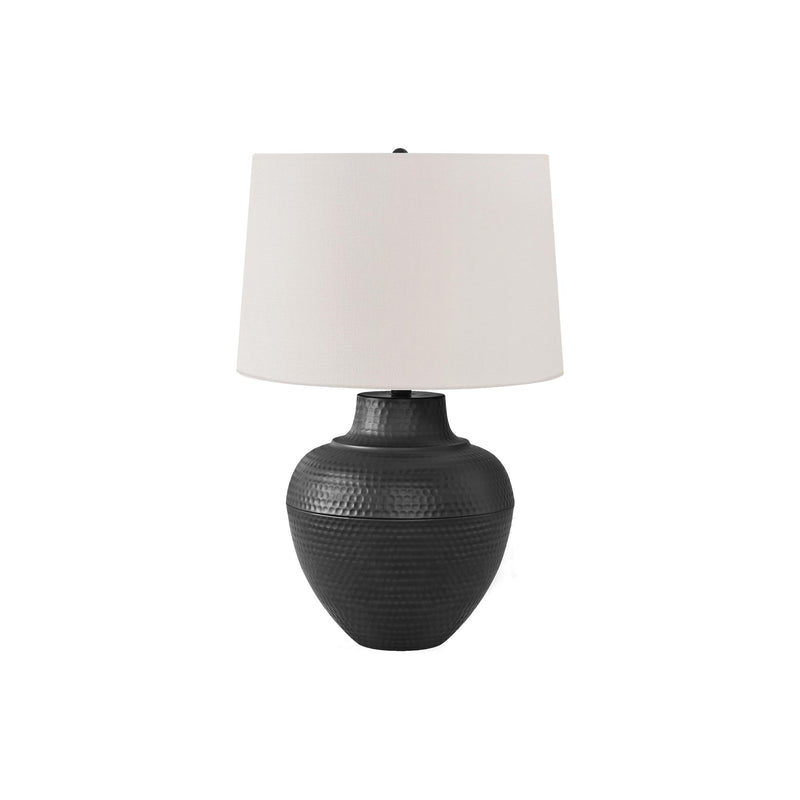  Monarch I 9615 26"H Table Lamp - Black Metal/Ivory Shade IMAGE 3