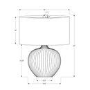  Monarch I 9618 23"H Table Lamp - Black Ceramic/Black Shade IMAGE 7