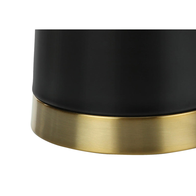  Monarch I 9623 28"H Table Lamp - Black Metal/Beige Shade IMAGE 5