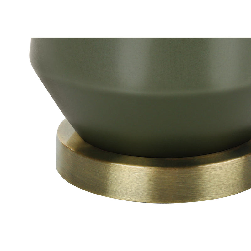  Monarch I 9624 26"H Table Lamp - Green Ceramic/Ivory Shade IMAGE 5