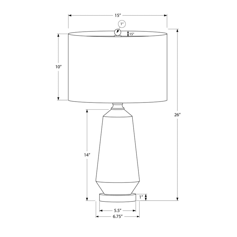  Monarch I 9624 26"H Table Lamp - Green Ceramic/Ivory Shade IMAGE 7