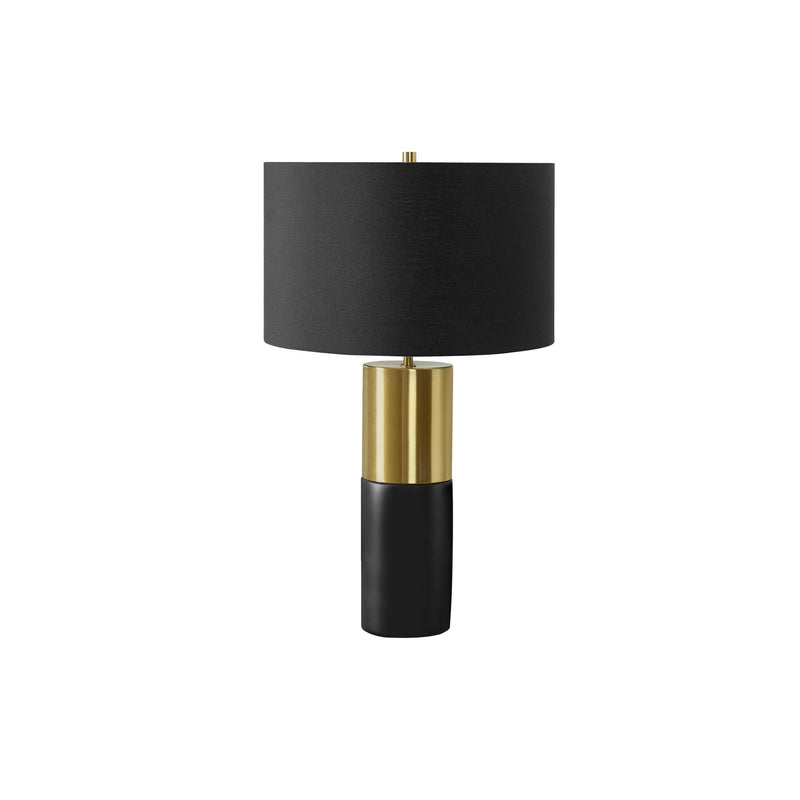  Monarch I 9629 25"H Table Lamp - Black Concrete/Black Shade IMAGE 3
