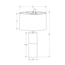  Monarch I 9629 25"H Table Lamp - Black Concrete/Black Shade IMAGE 7