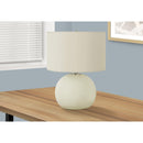  Monarch I 9630 18"H Table Lamp - Cream Ceramic/Ivory Shade IMAGE 1