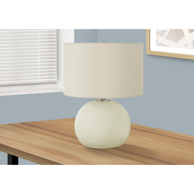 Monarch I 9630 18"H Table Lamp - Cream Ceramic/Ivory Shade IMAGE 1