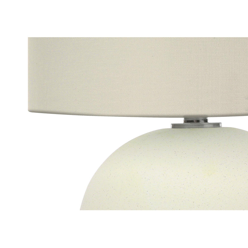  Monarch I 9630 18"H Table Lamp - Cream Ceramic/Ivory Shade IMAGE 4