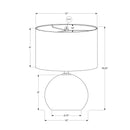  Monarch I 9630 18"H Table Lamp - Cream Ceramic/Ivory Shade IMAGE 7