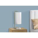  Monarch I 9636 20"H Table Lamp - White Marble/Ivory Shade IMAGE 2