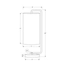  Monarch I 9636 20"H Table Lamp - White Marble/Ivory Shade IMAGE 6