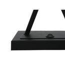  Monarch I 9638 25"H Table Lamp - Black Metal/Beige Shade/Usb IMAGE 5