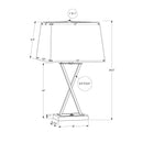  Monarch I 9638 25"H Table Lamp - Black Metal/Beige Shade/Usb IMAGE 8