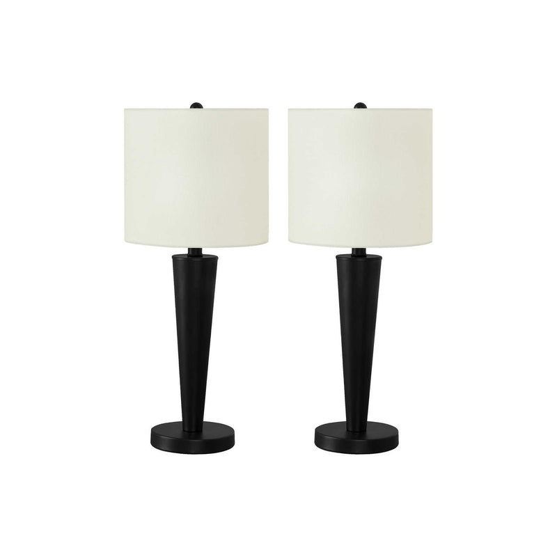  Monarch I 9643 24"H Table Lamp - Black/Ivory/Usb IMAGE 3