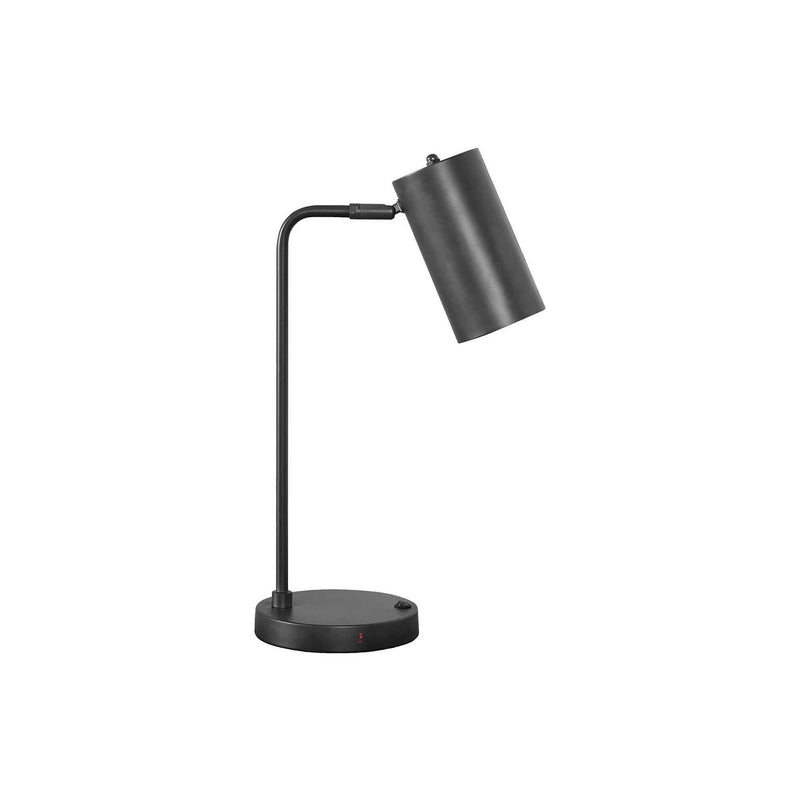  Monarch I 9645 18"H Table Lamp - Grey Metal/Grey Shade/Usb IMAGE 3
