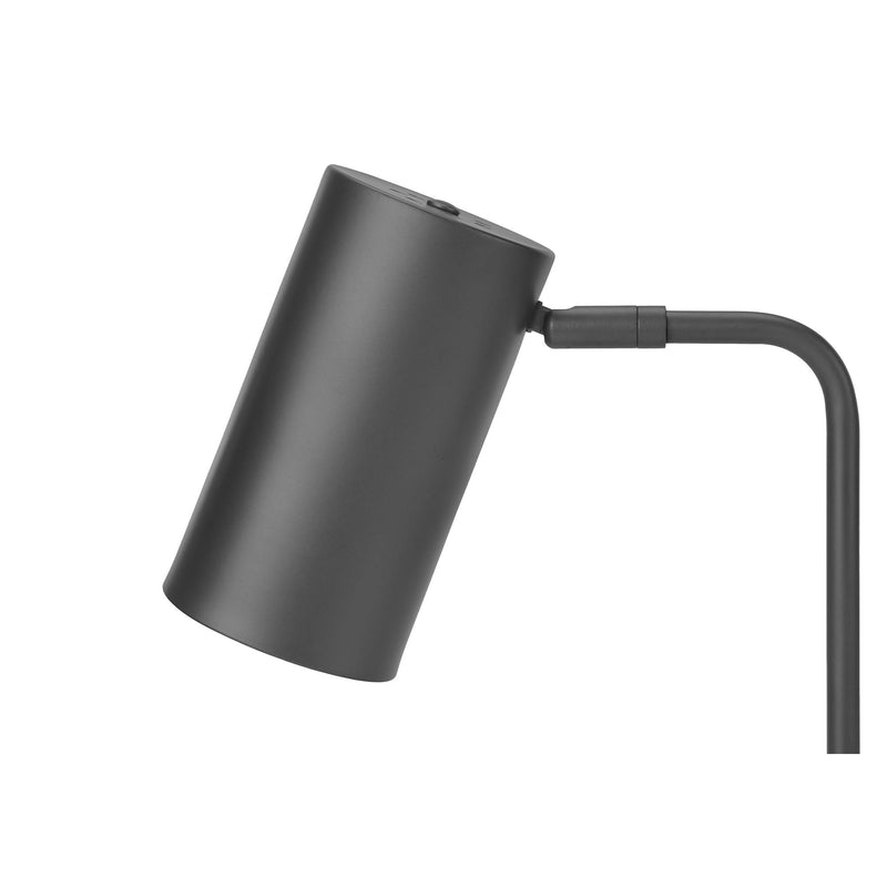  Monarch I 9645 18"H Table Lamp - Grey Metal/Grey Shade/Usb IMAGE 4