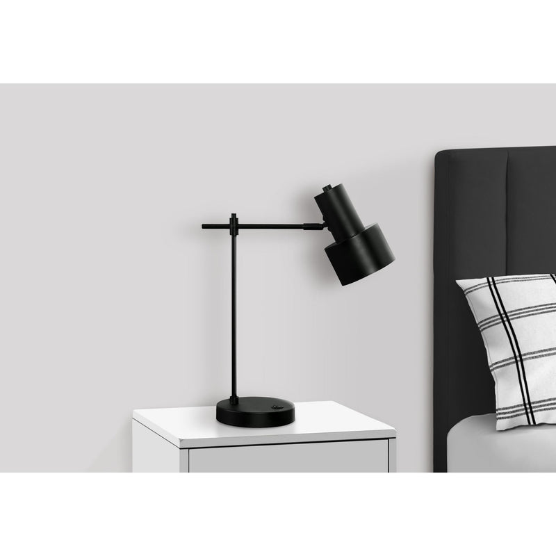  Monarch I 9647 21"H Table Lamp - Black Metal/Black Shade/Usb IMAGE 2