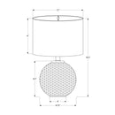  Monarch I 9653 19"H Table Lamp - Grey Resin/Ivory Shade IMAGE 6