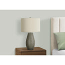  Monarch I 9654 24"H Table Lamp - Grey Resin/Ivory Shade IMAGE 2