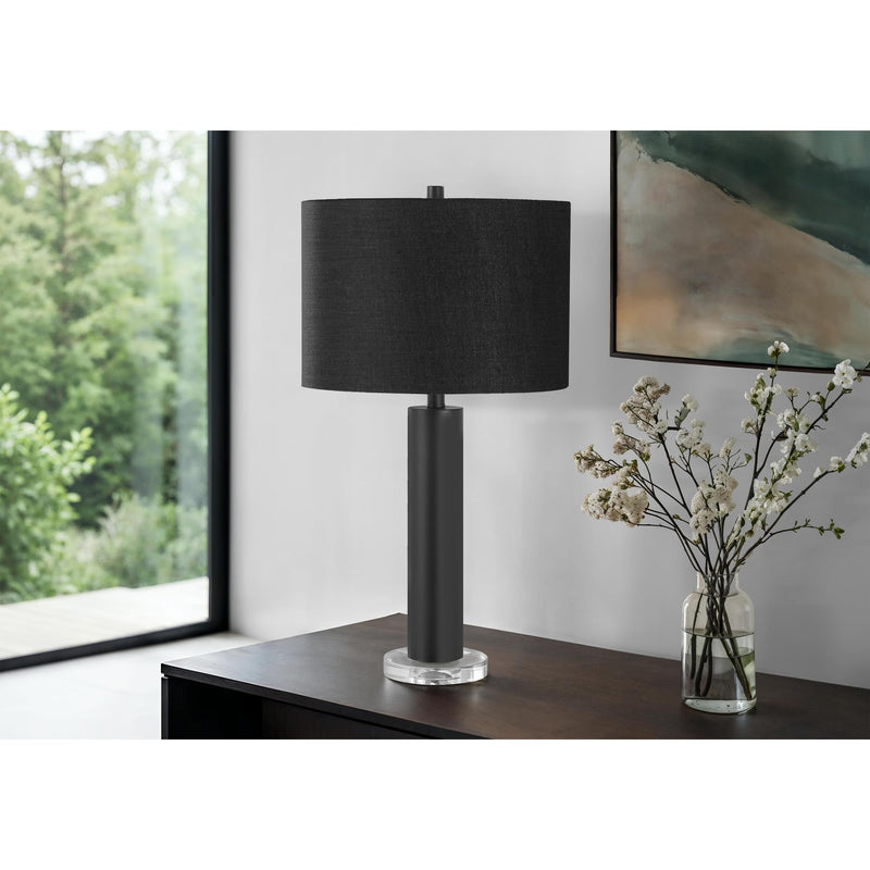  Monarch I 9658 28"H Table Lamp - Black Metal/Black Shade IMAGE 1