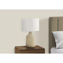  Monarch I 9702 24"H Table Lamp - Beige Concrete/Ivory Shade IMAGE 2