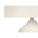  Monarch I 9707 25"H Table Lamp - Cream Ceramic/Ivory Shade IMAGE 5