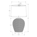  Monarch I 9713 25"H Table Lamp - Beige Rattan/Beige Shade IMAGE 7