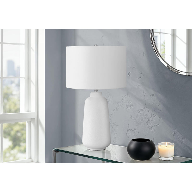  Monarch I 9716 26"H Table Lamp - Cream Ceramic/Ivory Shade IMAGE 1