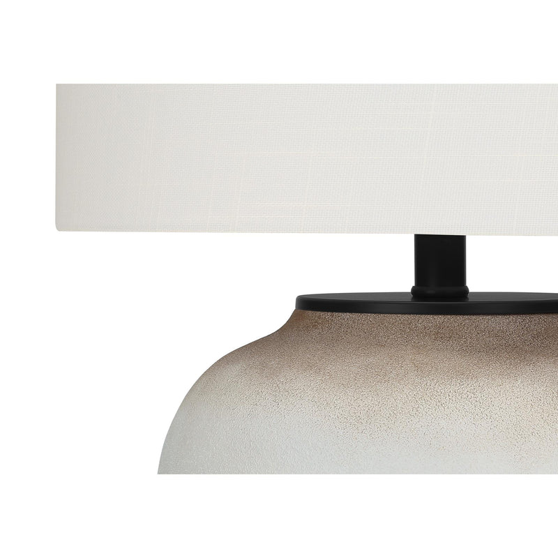  Monarch I 9722 21"H Table Lamp - Cream Ceramic/Ivory Shade IMAGE 5