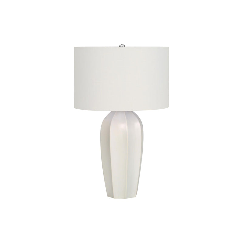  Monarch I 9731 27"H Table Lamp - Cream Ceramic/Ivory Shade IMAGE 3