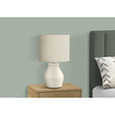  Monarch I 9740 17"H Table Lamp - Cream Ceramic/Ivory Shade IMAGE 2
