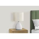  Monarch I 9741 17"H Table Lamp - Cream Ceramic/Ivory Shade IMAGE 2