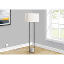  Monarch I 9752 62"H Floor Lamp - Black Metal/Ivory IMAGE 1