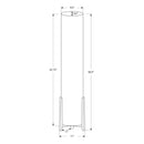  Monarch I 9755 50"H Floor Lamp - Wood Look Base/Ivory IMAGE 4