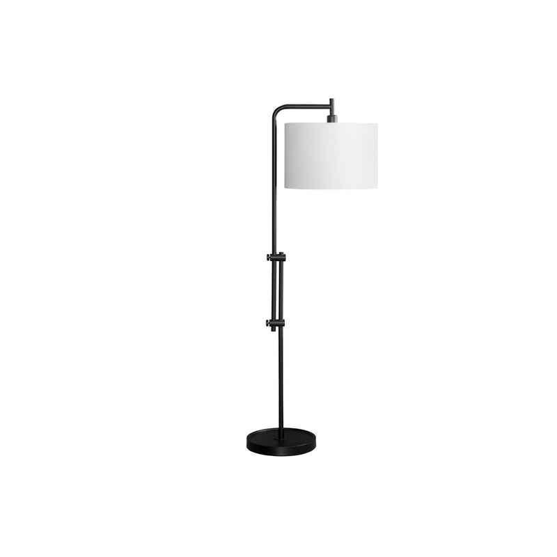  Monarch I 9760 63"H Floor Lamp - Black Metal/Ivory Shade IMAGE 3