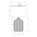  Monarch I 9769 23"H Table Lamp - Brown Rattan/Beige Shade IMAGE 4