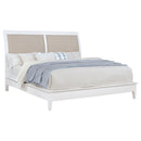  Coaster Furniture Bexhill 223471KW 56-inch Upholstered California King Panel Bed - White IMAGE 2