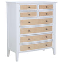 Coaster Furniture Bexhill 223475 8-Drawer Chest of Drawers - White IMAGE 1